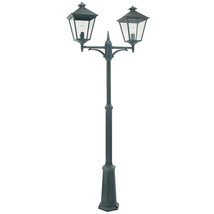 Elstead - TG6 VERDI Turin 2 Light Grande Twin Lamp Post - Verdigris - Elstead - Sparks Warehouse
