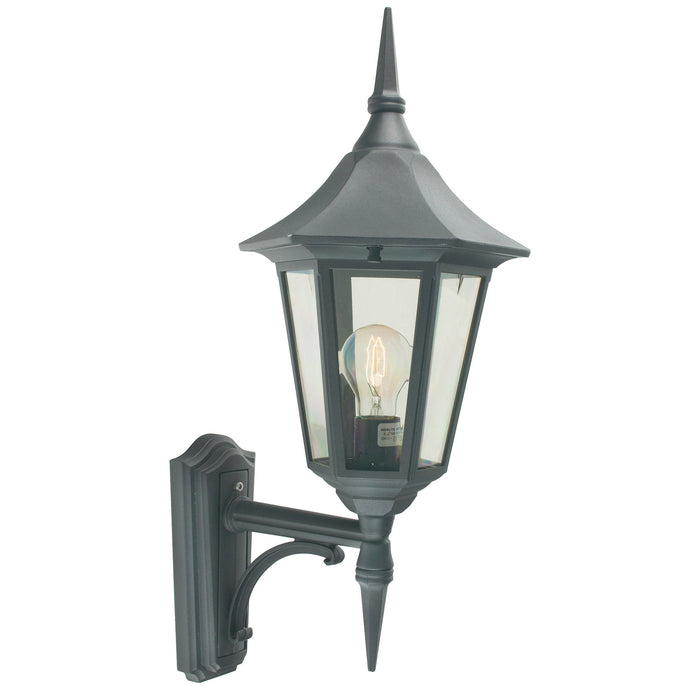 Elstead - V1 BLACK Valencia 1 Light Up Lantern - Elstead - Sparks Warehouse