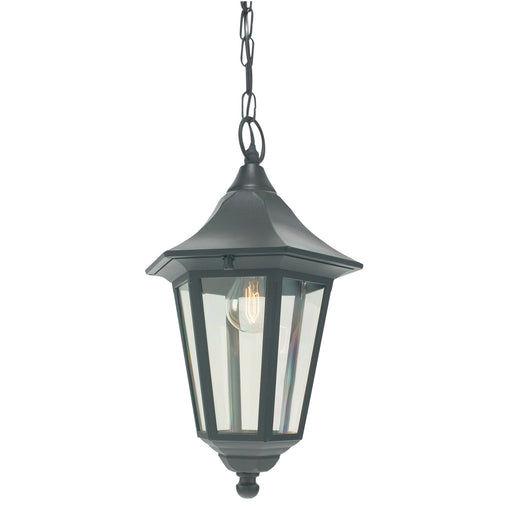 Elstead - V8 BLACK Valencia 1 Light Chain Lantern - Elstead - Sparks Warehouse