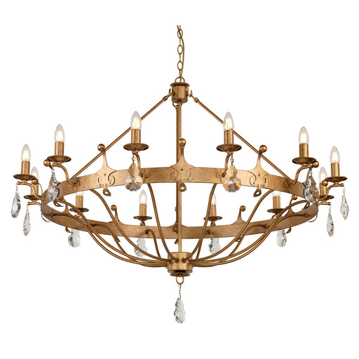 Elstead - WINDSOR12 Windsor 12 Light Chandelier - Gold Patina - Elstead - Sparks Warehouse