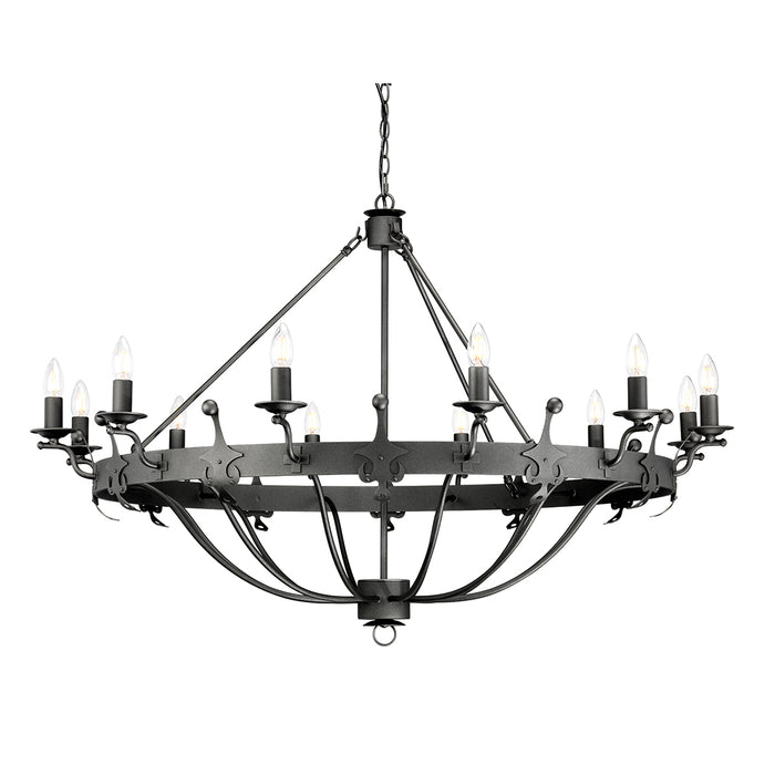 Elstead - WINDSOR12 GR Windsor 12 Light Chandelier - Graphite - Elstead - Sparks Warehouse