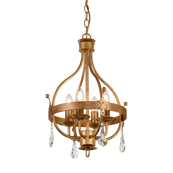 Elstead - WINDSOR4 Windsor 4 Light Pendant - Gold Patina - Elstead - Sparks Warehouse