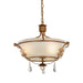 Elstead - WINDSOR/SF Windsor 3 Light Semi Flush Light - Gold Patina - Elstead - Sparks Warehouse
