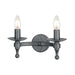 Elstead - WR2 GRAPHITE Warwick 2 Light Wall Light - Elstead - Sparks Warehouse